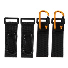 CORHAD 4pcs Stroller Hooks Thicken Non Slip Carabiner Clips for Shopping Cart Pushchair Secure Nursery Bag Hangers Lightweight Portable Design for Easy Use