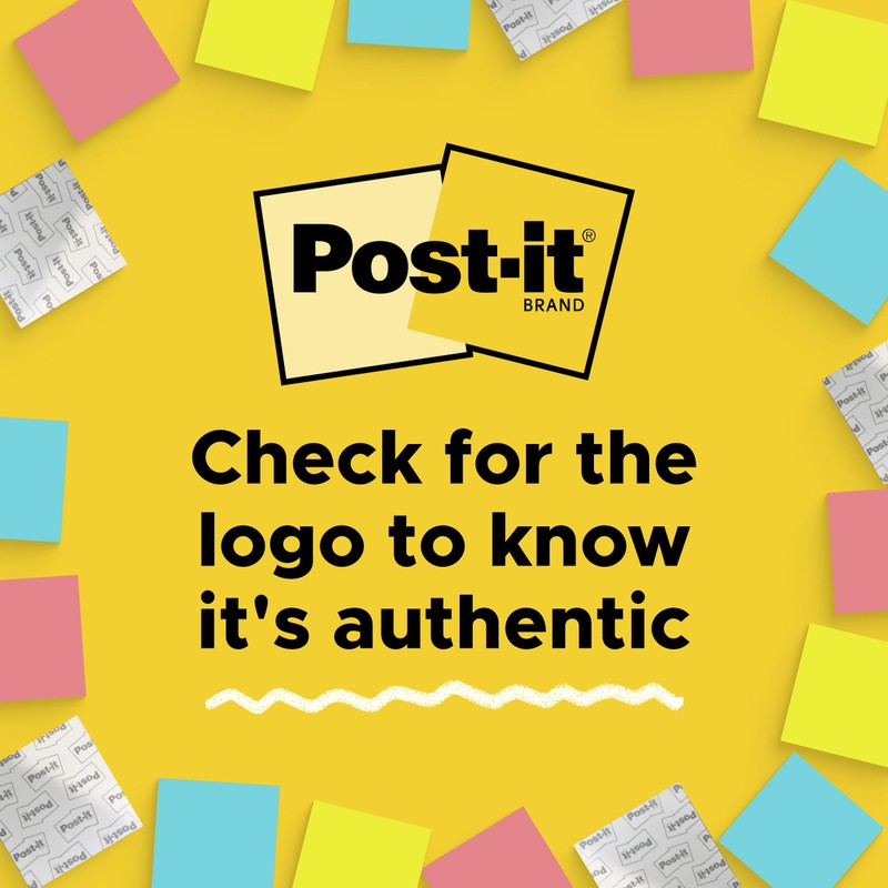 Post-it Super Sticky Notes, 12 Sticky Note Pads, 3 x