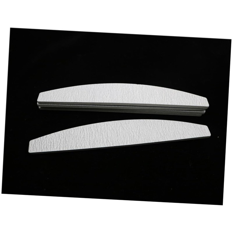 Baluue Grit Coarse Nail Sanding File Grey Half-moon Manicure Tool