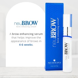 neuBROW Brow Enhancing Serum by Skin Research Laboratories - 3.6 mL Eye Brow Serum for Defined, Fuller & Thicker-Looking Hair Brows - Advanced Formula Promotes Natural & Healthy Appearance of Brows