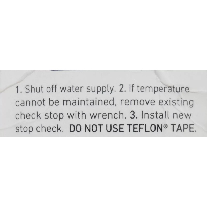 Moen 12318 Stop-Check Valve Kit OEM 131151 VALVULA CONTROL-TOPE