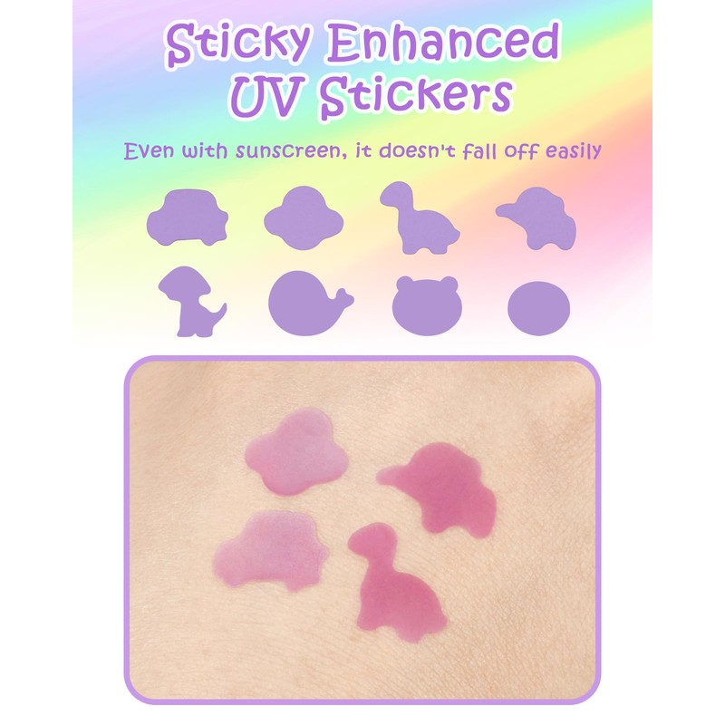 UV Detection Stickers for Sunscreen - 160 Count UV Detection