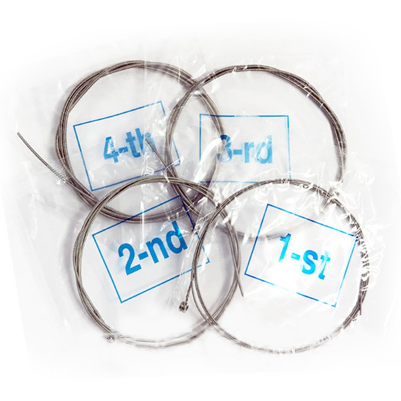 4Pcs Electric Bass String Set Steel Wire Exquisite Toning Electric