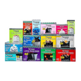 Unbranded  Extra Large Heavy Duty Trash Bags, 44 Gallon, 1.8 Mil, 38" x 45", 50 Bags/Roll