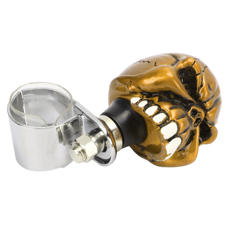 Steering Wheel Spinner Knob Skull Shape Universal Power Handle for