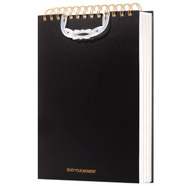 Yoment Top Spiral Notebooks Durable Meeting Notebook Lined Journal 6"x 8" College Ruled Waterproof Cover Notepad 160 Lined Pages Spiral Notebook Left-Handed Notebooks for Work School Office