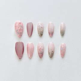 [Yeoun Blush] Handmade nail tips - Oval / [여운 Blush] 수제네일팁 - 오벌