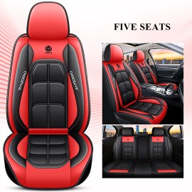 Xiangta Factory Leather Car Seat Cushion Breathable Luxury Universal Seat Cover Embroidered for All Seasons From USASize: Universal Size, Color: Black & Green