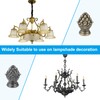 PATIKIL 30 x 20mm Lamp Finials Caps Knob, 4 Set