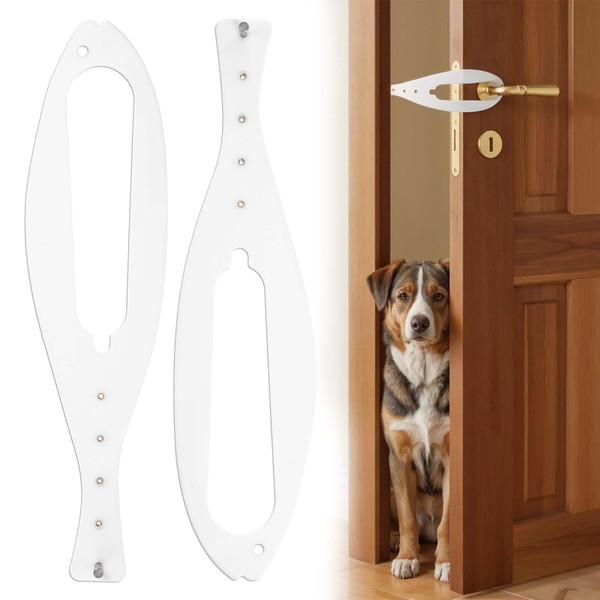 2Pcs Cat Door Latch, 5 Adjustable Sizes Flex Cat Door