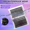 AILAISHI Lash Clusters Kit, DIY Cluster Eyelash Extensions 9‑16mm, 40D+50D,