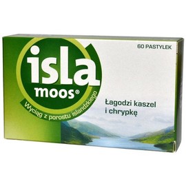  ISLA MOOS - 60 lozenges Soothing Cough and Hoarseness. The Product is Intended for use in Both Adults and Children.