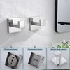 KOKOSIRI Bath Towel Hook Wall Mount Square Robe Hook Coat