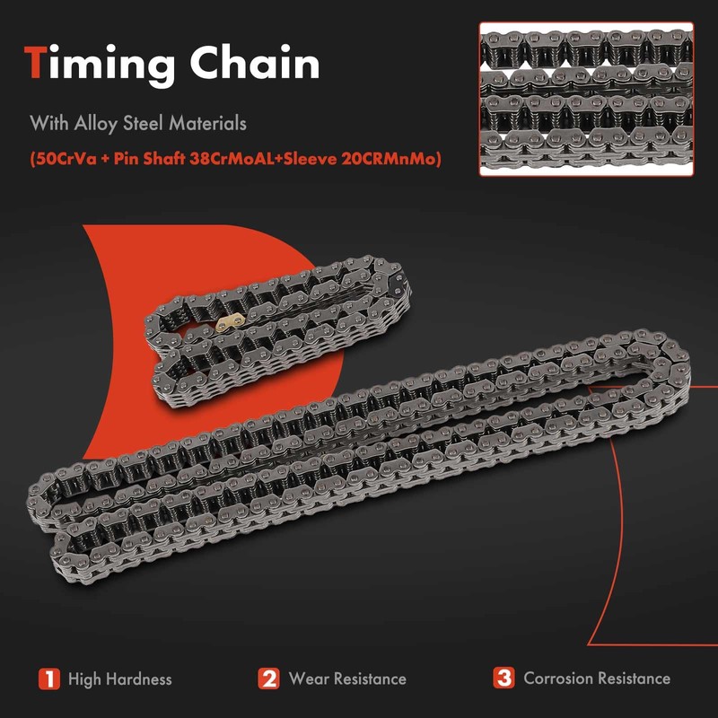 A-Premium 8PCS Engine Timing Chain Kit W/Sprocket & Tensioner &
