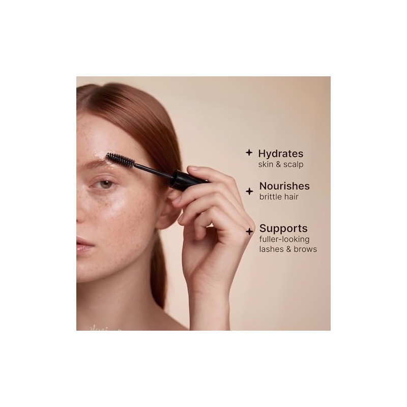 Aceite de ricino orgánico para pestañas, cabello y piel (2