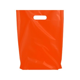 Retail Plastic Merchandise Bags, Die Cut Handles, Strong, Tear Resistent, different Sizes and Colors. Perfect for Retail Stores, Birthdays, Parties or Any Events. Packs of 100/200/500/1000 (9x12",