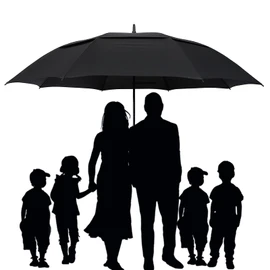 G4Free 72 Inch Huge Large Oversize Golf Umbrella Automatic Open Double Canopy Vented Windproof Stick Umbrella, 6 Ft Heavy Duty For Outdoor Doorman Family(Black)