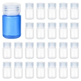 OLYCRAFT 30pcs Wide Mouth Lab Reagent Bottle 30ml Water Sample Bottle Laboratory Grade Container Sealed Leak-proof Clear PP Bottle Travel Water Sample Bottles for Laboratories Home Storage