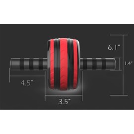 Dalekana AB Wheel Roller, Exercise Abdominal Fitness Wheel, Work-out Strength-Training Roller, 11.2"L, Green