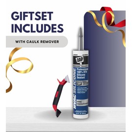 DAP HVAC Silicone 100% RTV Silicone Sealant 10.3 oz Bundle with Caulk Remover - High-Performance Weather-Resistant Silicone Caulk for HVAC Applications - Indoor/Outdoor Use - Aluminum - (3 Items)