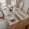 BIPASION Placemats Set of 4 - Natural Cotton Burlap Table