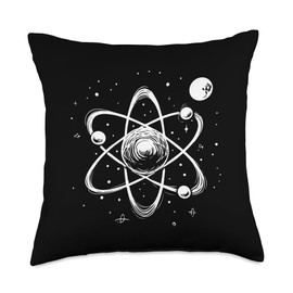 Scientist Science Atom Throw Pillow
