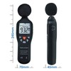 Digital Sound Level Meter with Tripod Mounting, Rear Light Display,