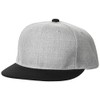United Athletic 966401 Men's Cap, heather grey/black