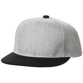 United Athletic 966401 Men's Cap, heather grey/black