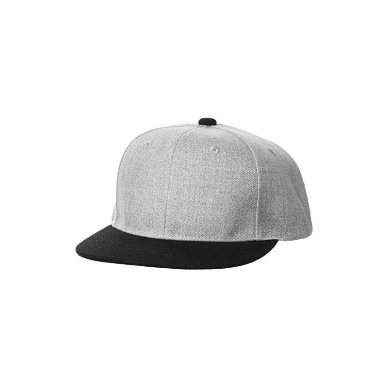 United Athletic 966401 Men's Cap, heather grey/black