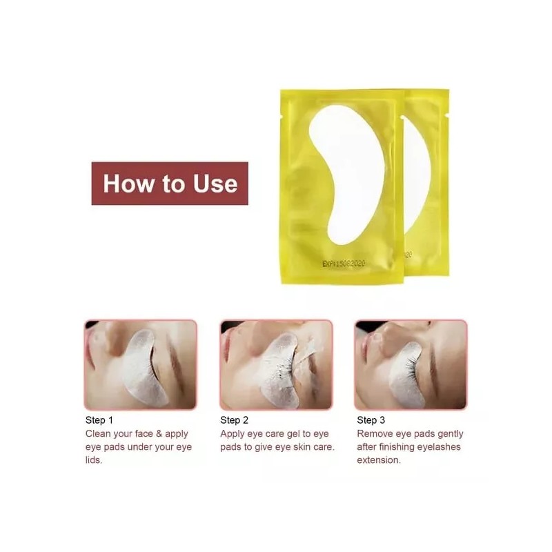 Clicmania 50 Pares Parches Colageno Para Pestañas Mink Postizas 1x1