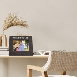 FLDAS Uncle Picture Frame 8x10, UnclesPicture Frames, Best Fathers Day Birthday Gifts for Uncles from Niece, Gifts for Niece, Uncle's Little Girl Photo Frame 5X7