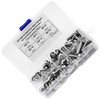 Cabeza Zócalo Tapa Tornillos,60pcs M6 Botón de acero inoxidable Botón