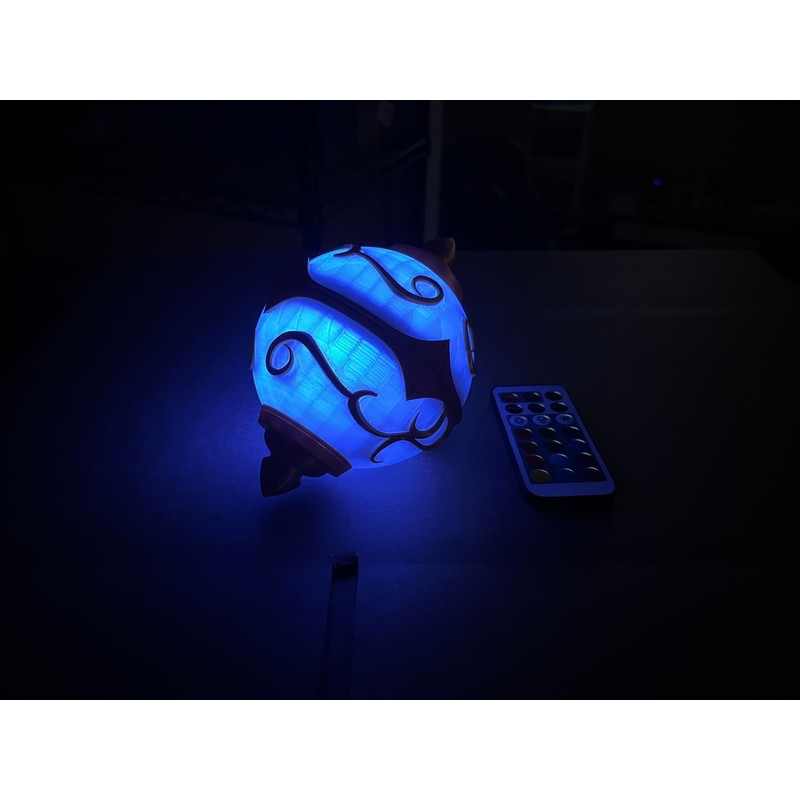 Palworld Pal Sphere - Color Changing with Remote Controlled RGB