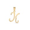 Amberta Italian 9ct Gold Initial Pendant for Women Men |