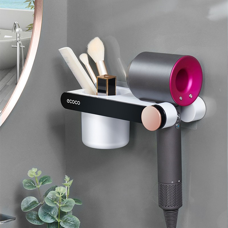 Hair Dryer Holder Blow Dryer Rack Wall Mount for Bathroom
