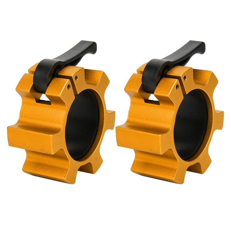 2Pcs Aluminium Alloy Safe Lock Collars Clamp Buckle Weightlifting Barbell