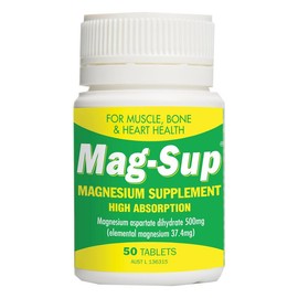 Mag-Sup Magnesium Supplement High Absorption Tab X 50
