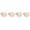 4PCS Rose Napkin Ring Simulated Plastic Reusable Vine Design Napkin