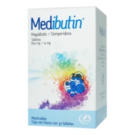 Medibutin Tableta Masticable 800 Mg/10 Mg, 30 Tabletas