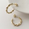 HONEYCAT Twist Twist Rope Hoops in Gold, Rose Gold, or