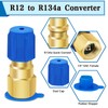 A/C Retrofit Valve Kit-Refrigerant Retrofit Valve Set, with R12 to