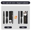 Beard Pencil Filler for Men with Bristle Beard Brush, Water