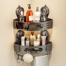 Repisas Para Baño Ventosa Esquinero Para Regadera Sin Taladro Estante de Baño Antióxido Organizador de Ducha Porta Shampoo Mueble Soporte para Regader