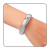 MILAKOO Silver Arc Polished Surface Bangle Cuff for Women Minimalist