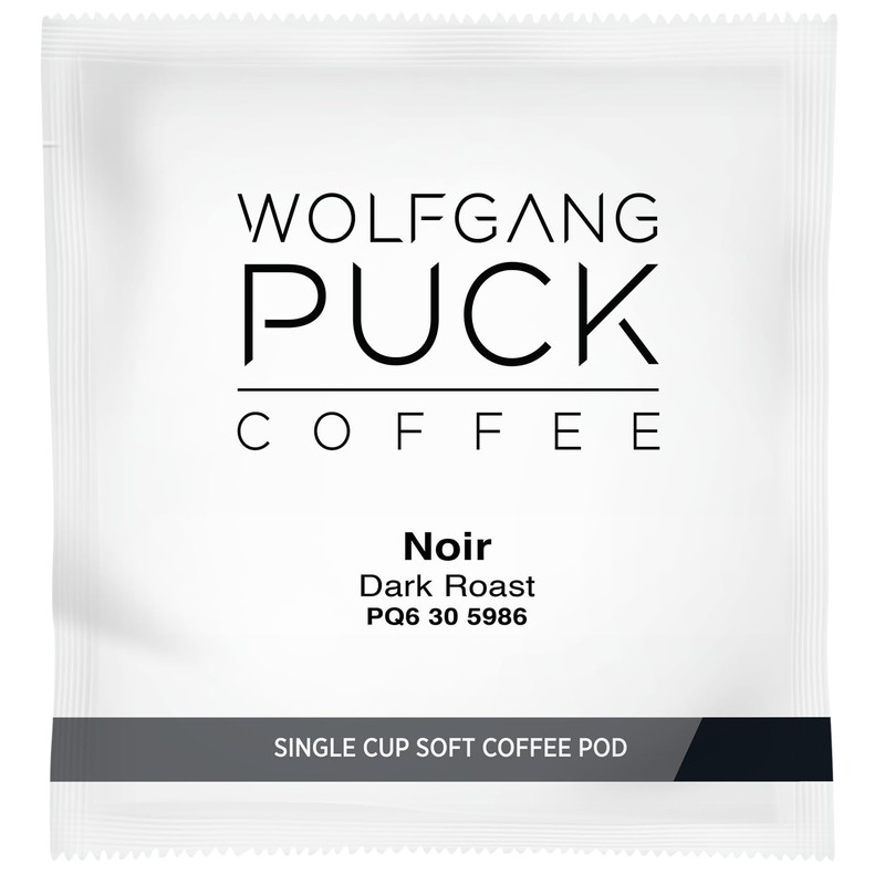 Wolfgang Puck Coffee, Noir, 12 Gram Soft Pods, 16 Count