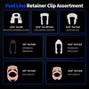 OXCANO 140Pcs Fuel Line Retainer Clips Assortment Kit, 7 Popular