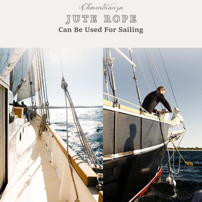 Natural Hemp Rope Jute Rope (3/4 in * 50 ft)