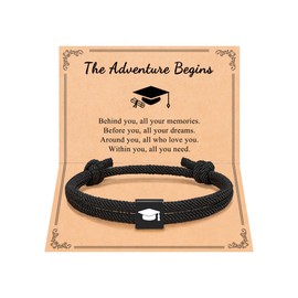 UNGENT THEM Class of 2024 Graduation Gifts for Him Male College Middle High School Seniors 5th 8th Grade Graduation Bracelet Graduate Grad Congratulations Gift for Boys Son Men