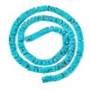 1Strand Rectangle Synthetic Turquoise Beads 2 Hole Gemstone Tila Beads